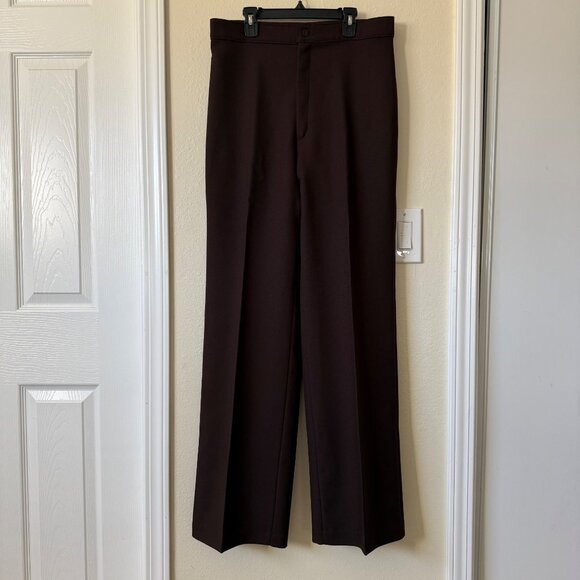 Vintage 70's Levis Brown Dress Straight Leg Pants Fit Sz 32 - Picture 1 of 8
